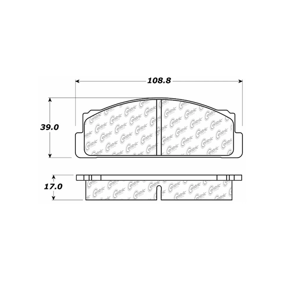 For 1986-1992 Yugo GV | Centric Front Disc Brake Pads | Semi-Metallic - Image 4 of 4