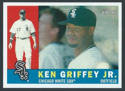 2009 Topps Heritage #200 Ken Griffey Jr. Baseball Card  Chicago White Sox *READ*