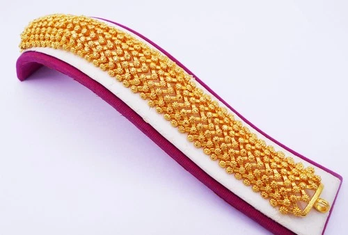 Pikul Lai  Thai 23K 24K Thai Baht  Yellow Gold Plated Bracelet  Jewelry Women