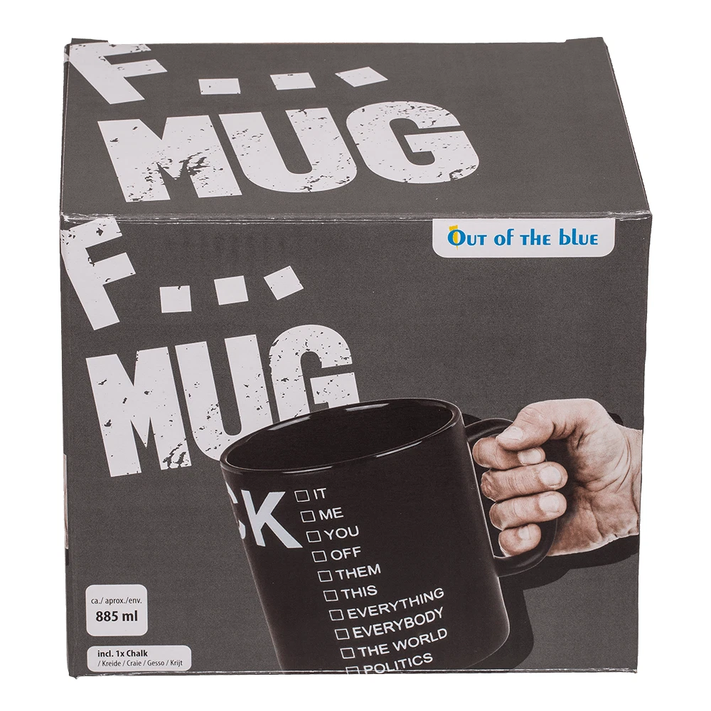 XXL Becher Fuck.. Fuck Everything Fuck the World 850ml Kaffeetasse Kaffeebecher