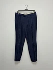 Men's Brunello Cucinelli Chino Pants Linen Wool Silk Trousers Navy Blue Size 50