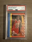 1987 Fleet Sticker Michael Jordan PSA 8 Chicago Bulls UNC Heels HOF GOAT!