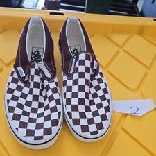 New Vans Classic Slip-On Color Theory Checkerboard dark Purple Size mens 6.5