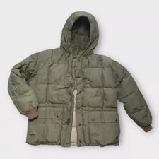 Vintage 80’s Eddie Bauer Down Rancher Coat/Parka Men’s XL Broken-in Sage Green