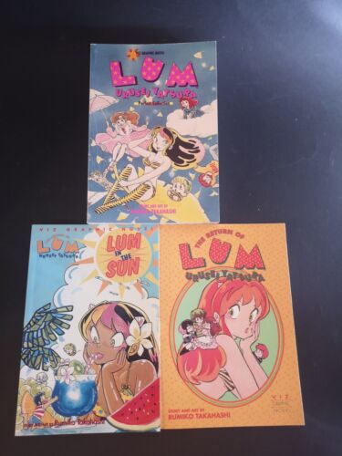 Lum Urusei Yatsura manga by Rumiko Takahashi books x3
