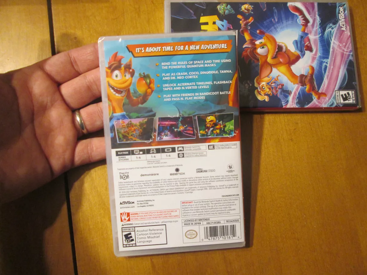 Crash Bandicoot 4: It's About Time (Nintendo Switch) BRAND NEW