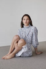 Isabel Marant Etoile Yoshi Top 34 & Matching Siasi Skirt In Greyish Blue 38 S M