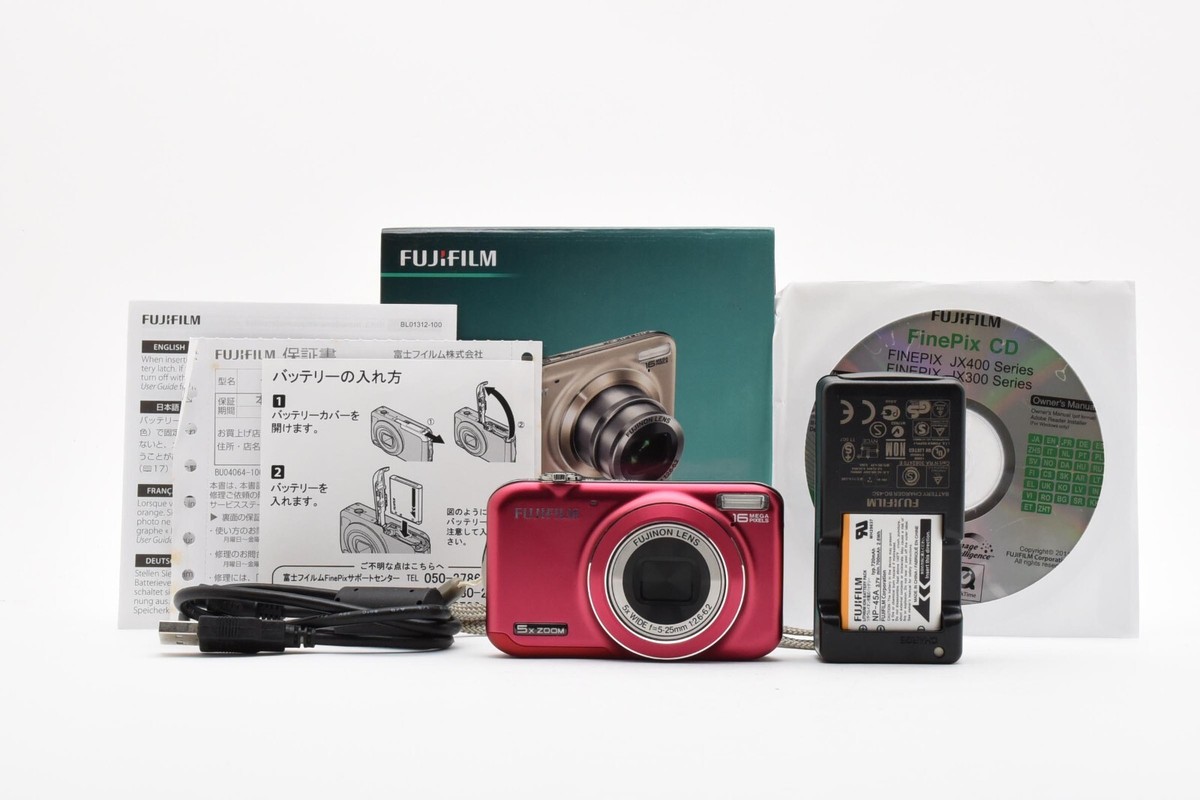 Near MINT] FUJIFILM FinePix JX400 Pink 16.0MP Compact Digital