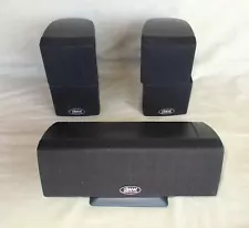 Pair Of BNW Surround Sound Cube Speakers And Center Speaker
