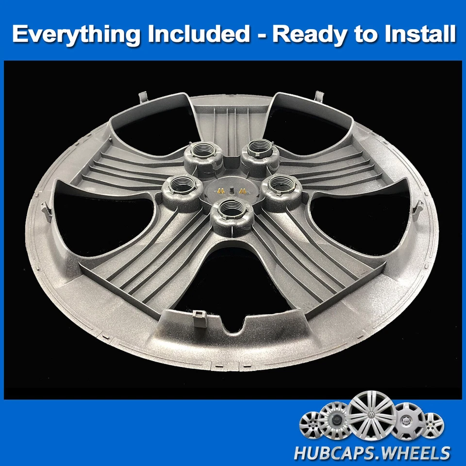 Hubcap for Chevrolet Cruze 2016-2019 - Genuine OEM 15-in Silver Wheel Cover 3302 - Image 3 of 4