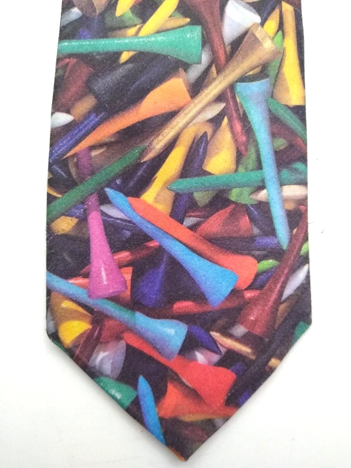 Corbata de golf Ralph Martin camisetas multicolores corbata vintage Foto 2 de 4