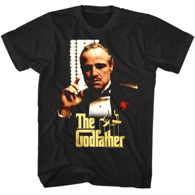 Godfather Solid Gold Don Men's T Shirt Corleone Marlon Brando Mafia Boss