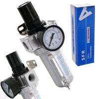 "Druckluft Filter Wartungseinheit Druckminderer Regler FüR Kompressor 1/2\""