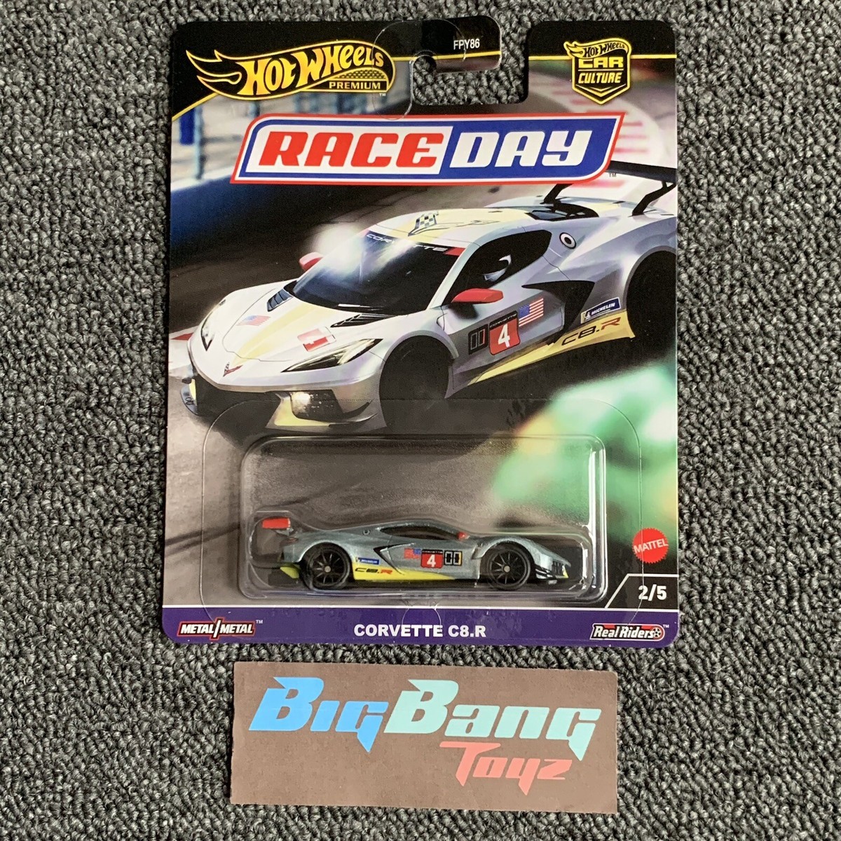 新品10個セット　ホットウィール　カーカルチャー レースデイ コルベットC8.R Hot Wheels Premium Corvette C8.R Race Day 2024 (In-Stock