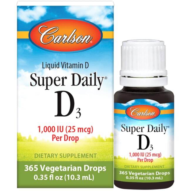Carlson Super Daily D3 1000 Ме (25 мкг) 0,35 жидких унций