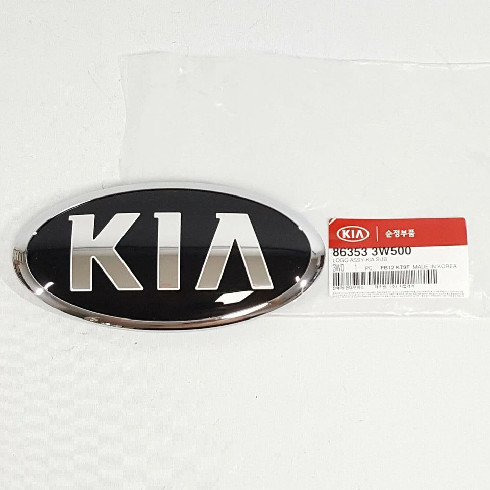 Rejilla delantera genuina 863533W500 logotipo KIA emblema insignia para Kia Sportage 2013-2015 Foto 3 de 4