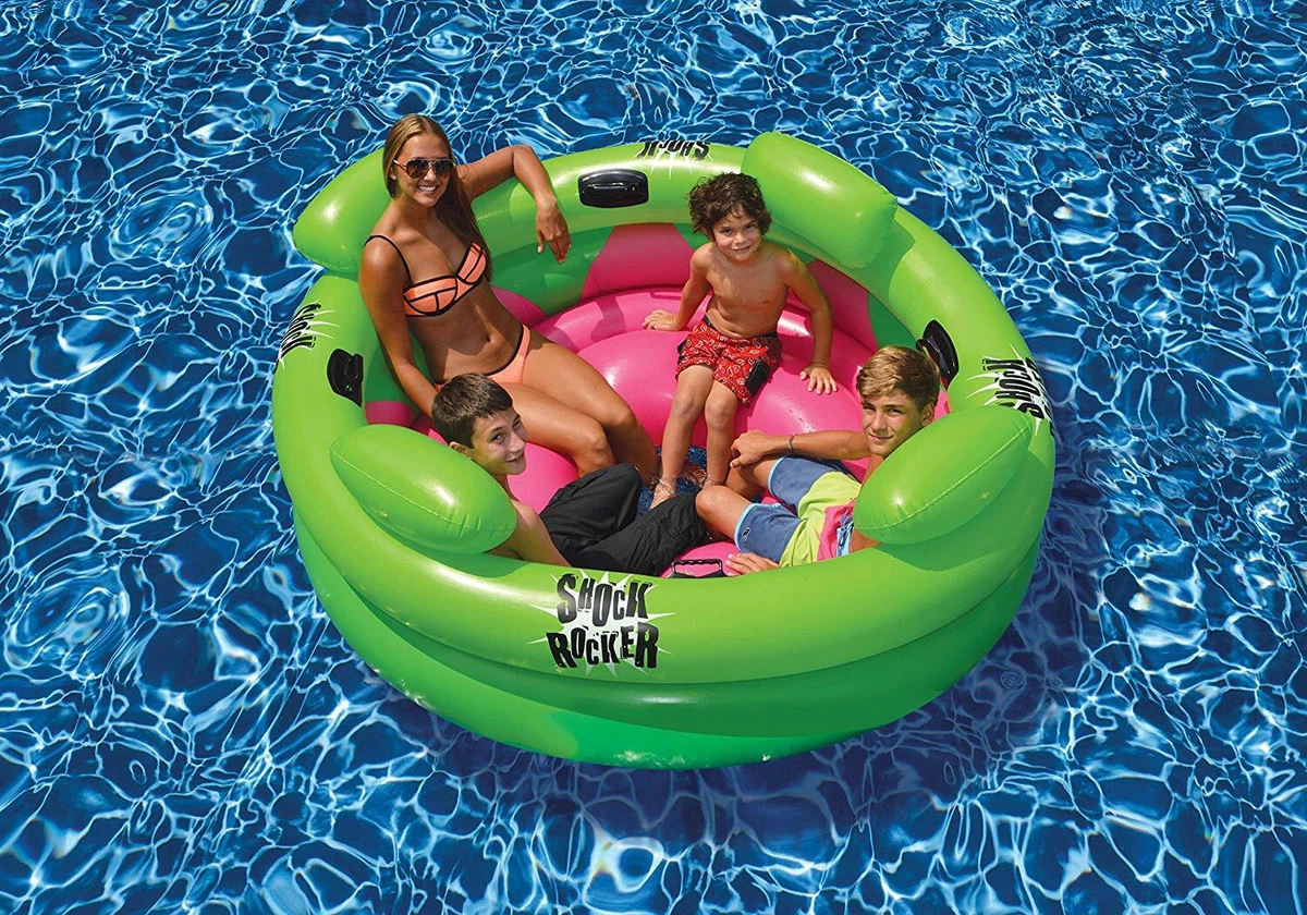 Large Inner Tube Floating Island Seats Four People 4 Person Pool Lake Cabin Fun
