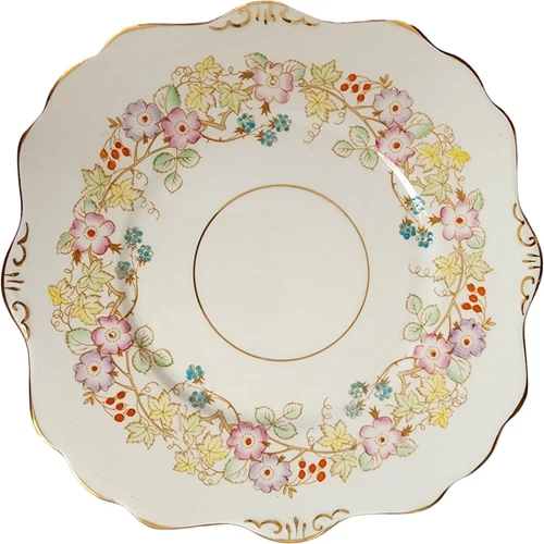 9" Royal Stafford Hedgerow Floral Vine / Berries Luncheon Plate