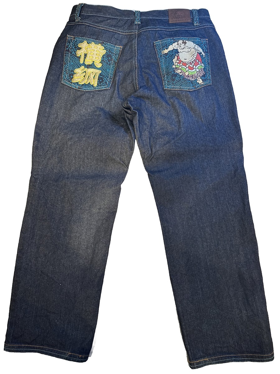 Evisu Genes Jeans Embroidered Sumo Wrestler 42x34 | eBay Evisu Genes Jeans Embroidered Sumo Wrestler 42x34 | eBay