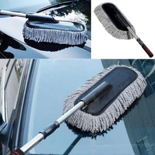 Adjustable Telescopic Car Wash Brush Kit Mop Long Handle Vehicle Cleaning Tool