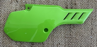 Kawasaki 1989 1990 KX80 OEM Right-Side Frame Cover / Race Plate
