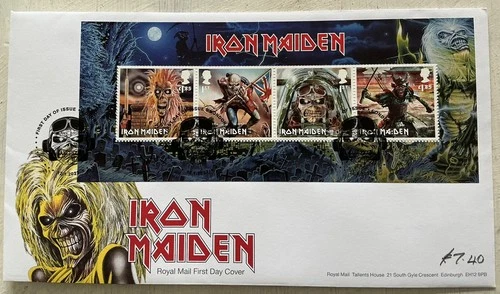 GB QEII 2023 Iron Maiden Minisheet Royal Mail FDC Better London SHS