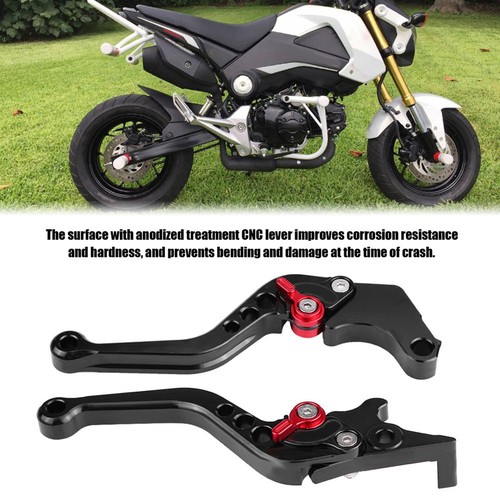 Motorcycle Clutch Short Brake Lever Handle Fit For Grom MSX125 - Black 13-18 - Picture 3 of 7