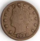 Photo of a 1906-P Liberty Nickel from an eBay listing that sold on Jul 22, 2026