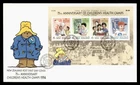 DR WHO 1994 NEW ZEALAND FDC HEALTH STAMP ANIV PADDINGTON BEAR S/S $2.35 M72241