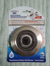 SinkShroom Kitchen Sink Strainer Black KSS682 Clog-Free Drain Water Flow