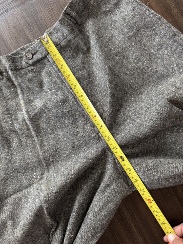 J Crew Pants Mens 34x30 Wool Blend Tweed Dress Slacks Cashmere Classic Vintage - Picture 3 of 11
