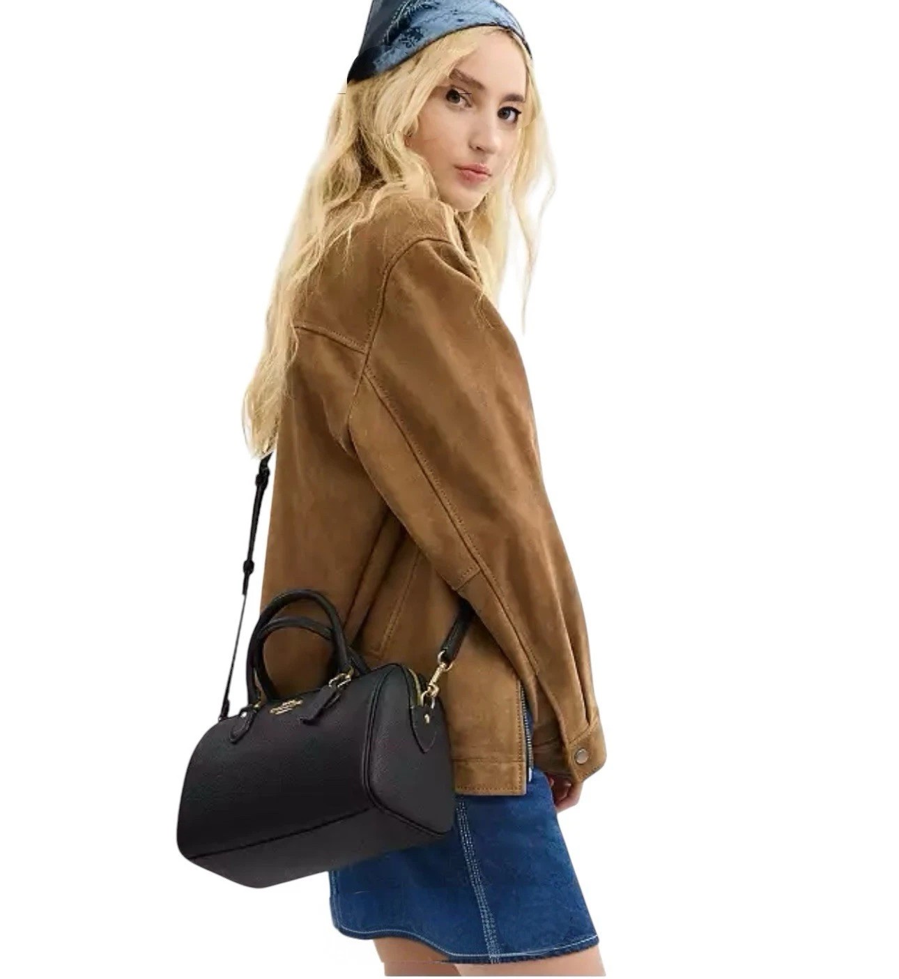 Borsa Coach Rowan nera CH282 nuova con etichetta