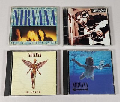 NIRVANA LOT 4 CDS:IN UTERO-NEVERMIND-THE ETERNAL LEGACY-SMELLS LIKE TEEN SPIRIT
