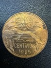 1965 Mexico 20 Centavos Brass Coin #F1319 — photo 1