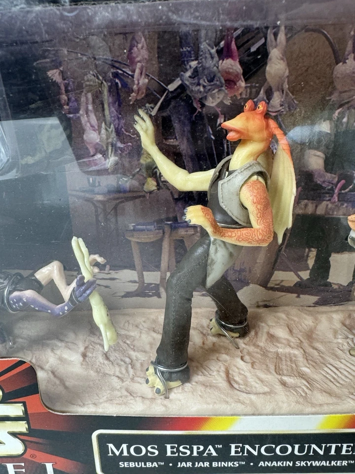 Tarro de encuentro Hasbro Star Wars Episodio I Mos Espa Anakin Sebulba 1999 nuevo en caja Foto 4 de 4