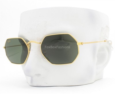 Ray-Ban Octagonal Sunglasses RB 3556 9196/31 Legend Gold G-15 Glass 53mm w/case