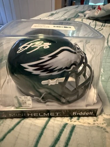 Saquon Barkley Signed Mini Helmet