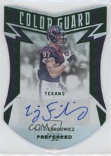 2016 Panini Preferred Color Guard Green 4/5 CJ Fiedorowicz #251 Auto w5c