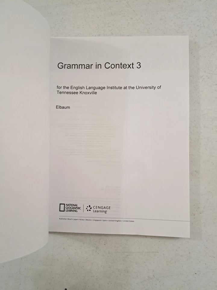 Grammar In Context 3-National Geographic-Cengage Learning UT Knoxville - Image 3 of 4