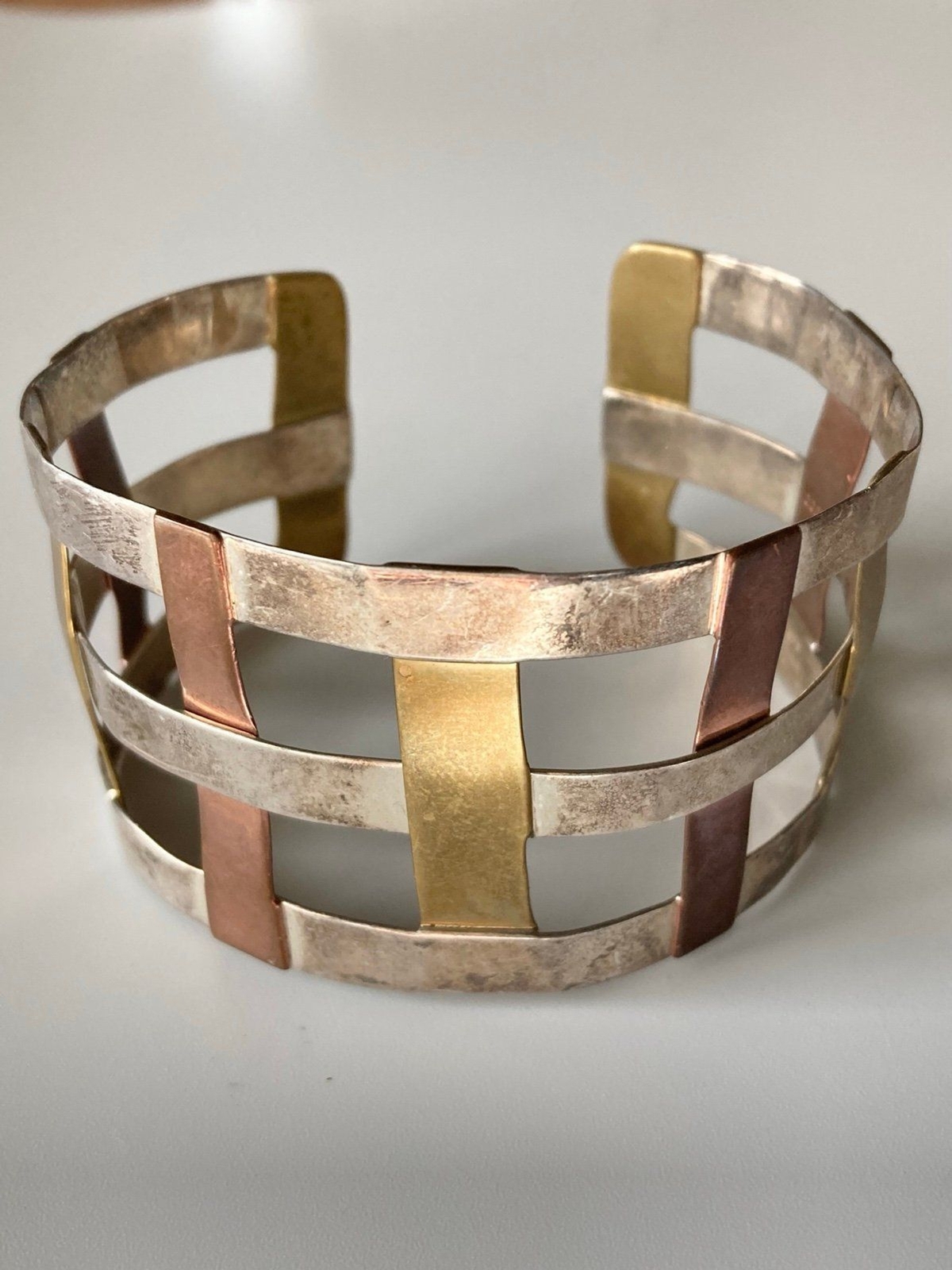 RLM studio sterling copper brass cuff Bracelet - image 1