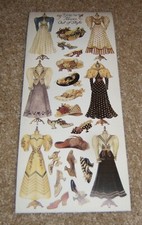 Colorbok Vintage Sticker  ~ Sandy Clough....Vintage Dresses, Hats and Shoes