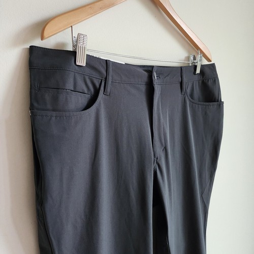 35x30 Gray Traveler Pants Slim Fit Casual Pant Mens Jos A Bank New 5 Pocket Nwt - Picture 9 of 24