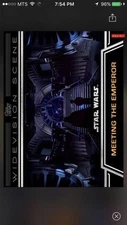 Topps Star Wars Digital Card Trader Meeting The Emperor Widevision Insert