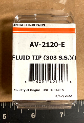 DeVILBISS AV-2120-E Fluid Tip (303 S.S) (MP) - NEW NIB - 第 1/3 張圖片