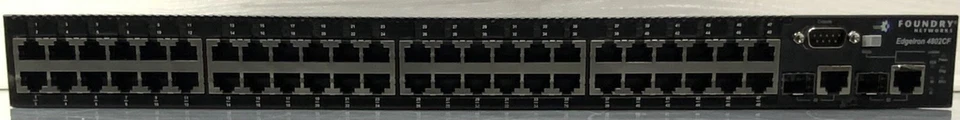 Foundry Networks EdgeIron 4802CF 48-Port 100MB 2xGBIC Managed Switch - Image 2 of 4