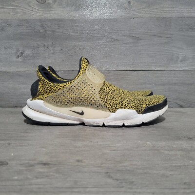 Nike Sock Dart Safari Yellow Mens Size 11 Running Shoes