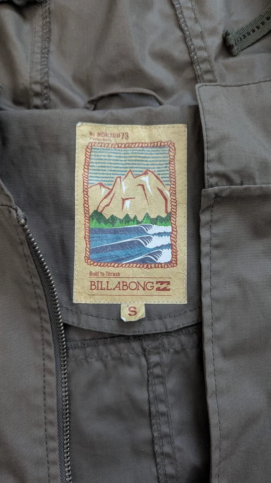 Chaqueta de algodón verde Billabong | Pequeña para mujer Foto 2 de 4