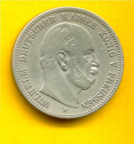 2 Mark Preussen Wilhelm I 1876 A (8573) | eBay