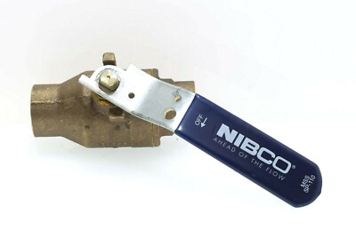 NIBCO 1 1/4'' Sweat Solder Full Port Ball Valve S-585-70 NJ8310B