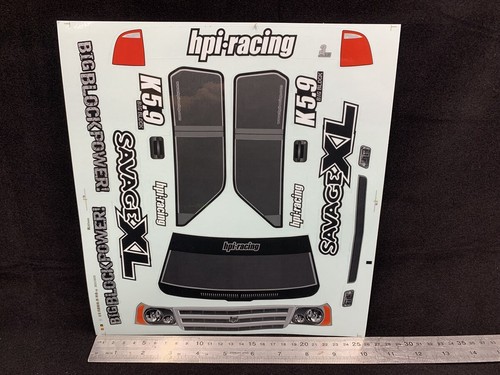 RC Model Car 1/8 Scale Truck Buggy Savage K5.9 XL body Sticker Decal DIY - Picture 2 of 2